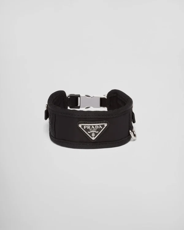 Pet Accessories*Prada Re-Nylon pet collar Black