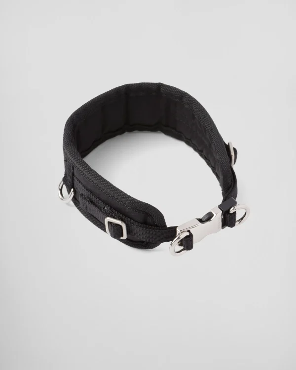 Pet Accessories*Prada Re-Nylon pet collar Black