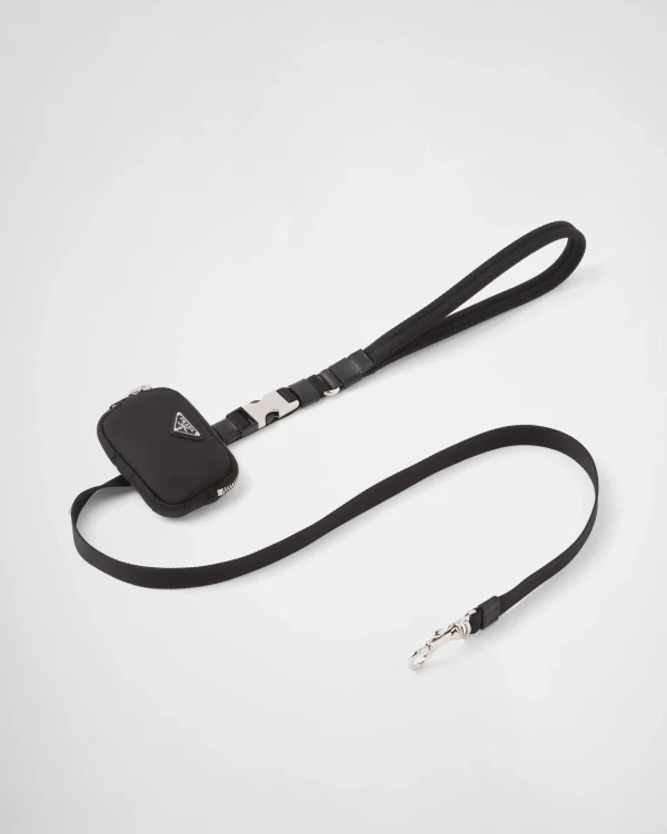 Pet Accessories*Prada Re-Nylon pet leash Black