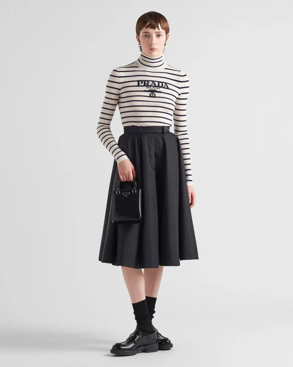 Skirts*Prada Re-Nylon pleated skirt Black