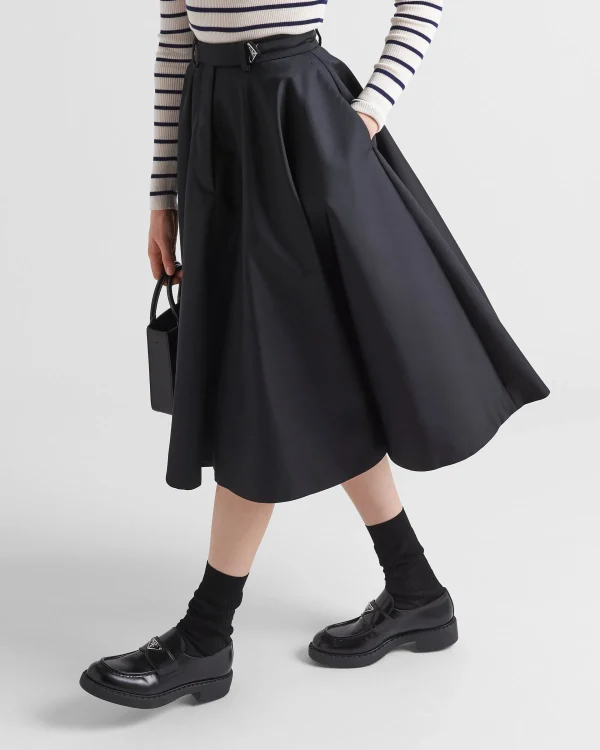 Skirts*Prada Re-Nylon pleated skirt Black