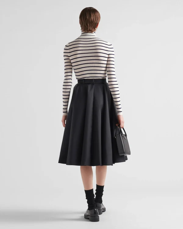 Skirts*Prada Re-Nylon pleated skirt Black