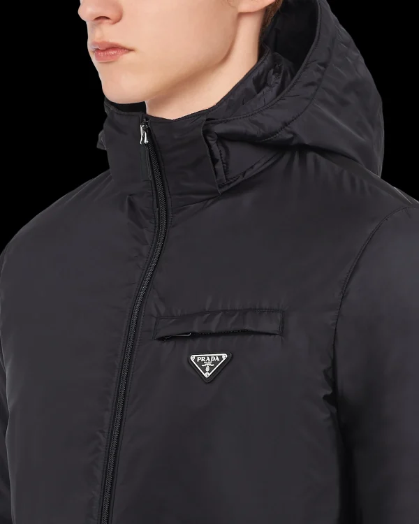 Outerwear*Prada Re-Nylon puffer jacket Black