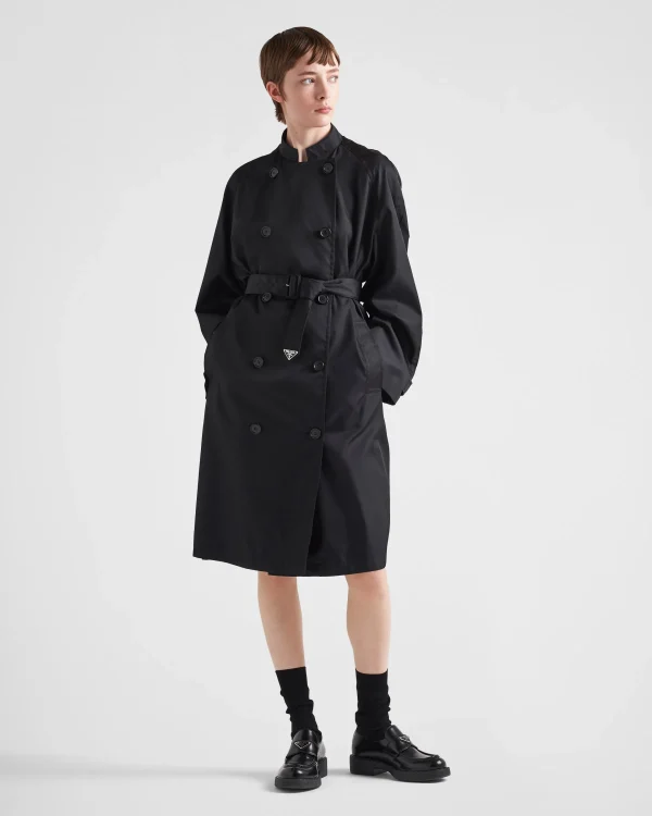 Outerwear*Prada Re-Nylon raincoat Black