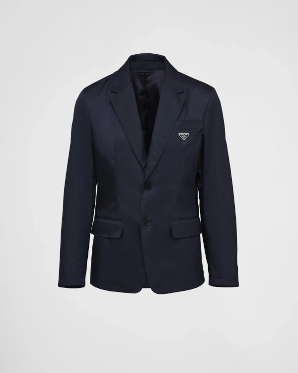 Jackets And Coats*Prada Re-Nylon single-breasted jacket Blue