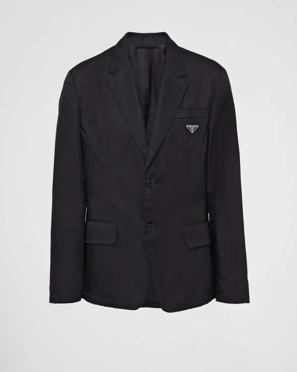 Jackets And Coats*Prada Re-Nylon single-breasted jacket Black