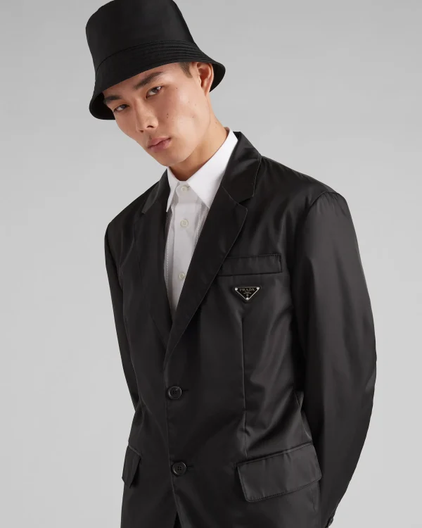 Jackets And Coats*Prada Re-Nylon single-breasted jacket Black