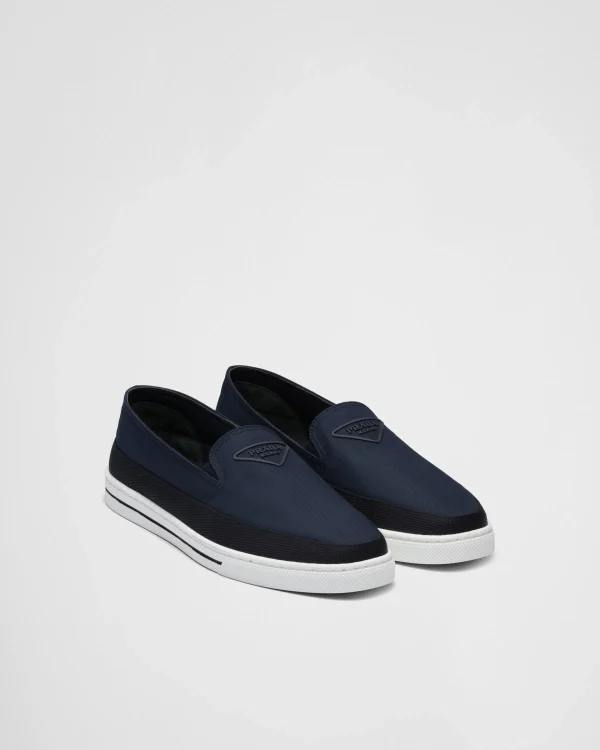 Loafers*Prada Re-Nylon slip-on sneakers Ultramarine