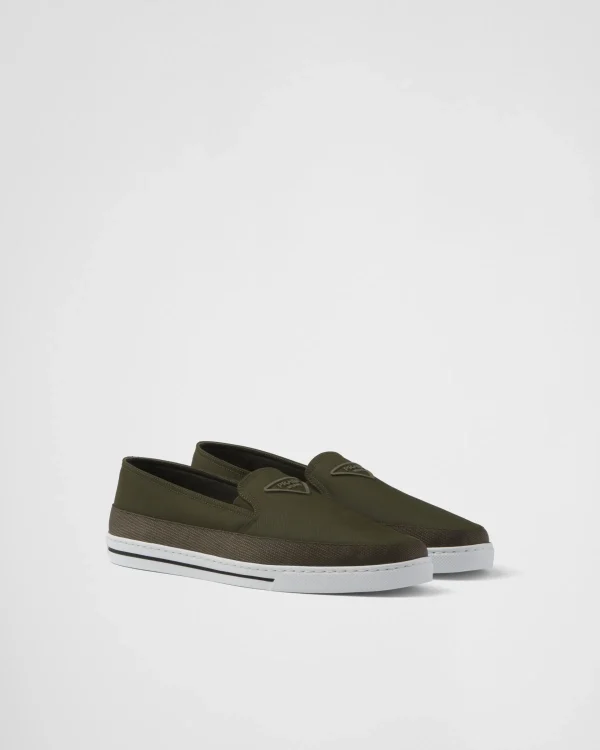 Loafers*Prada Re-Nylon slip-on sneakers Lodengreen