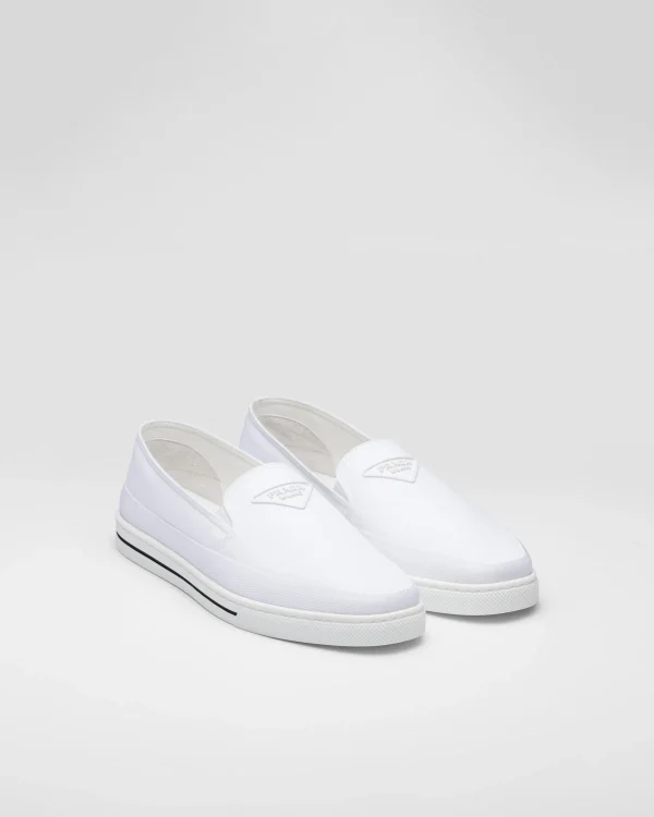 Loafers*Prada Re-Nylon slip-on sneakers White