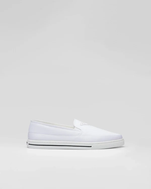 Loafers*Prada Re-Nylon slip-on sneakers White