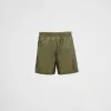 Swimwear*Prada Re-Nylon swim trunks Militarygreen