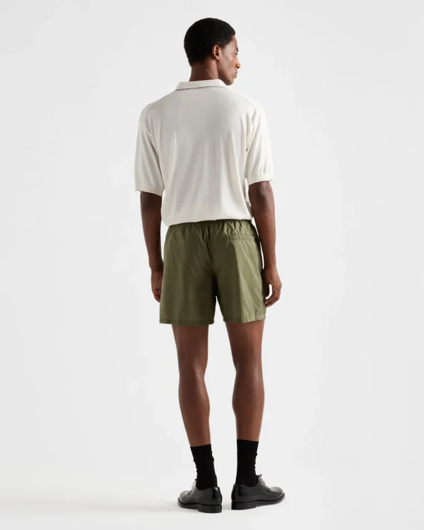 Swimwear*Prada Re-Nylon swim trunks Militarygreen