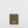 Small Wallets*Prada Re-Nylon wallet Military/caramel