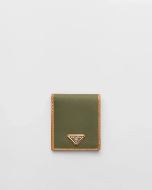 Small Wallets*Prada Re-Nylon wallet Military/caramel