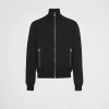 Knitwear*Prada Reversible wool and Re-Nylon jacket Black