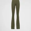 Trousers And Shorts*Prada Ribbed knit cotton pants Camouflagegreen