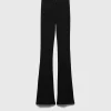 Trousers And Shorts*Prada Ribbed knit jersey pants Black