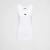 Shirts And Tops | T-shirts And Sweatshirts*Prada Ribbed knit jersey tank top White