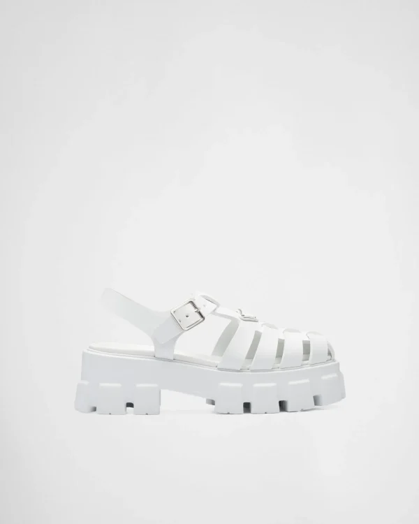 Sandals*Prada Rubber Monolith sandals White