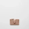 Card Holders*Prada Saffiano and smooth leather card holder Powderpink