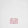 Card Holders*Prada Saffiano and smooth leather card holder Alabasterpink