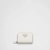 Small Wallets*Prada Saffiano coin purse White