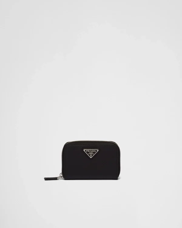 Small Wallets*Prada Saffiano coin purse Black