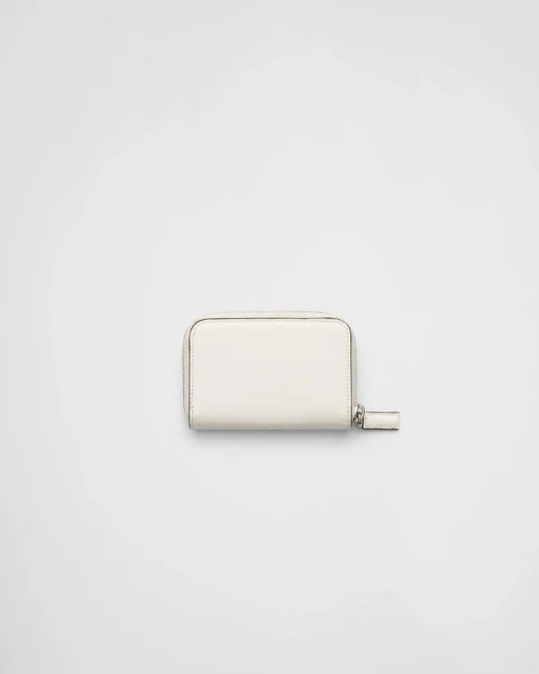 Small Wallets*Prada Saffiano coin purse White