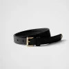 Belts*Prada Saffiano leather belt Black