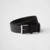 Belts*Prada Saffiano leather belt Black