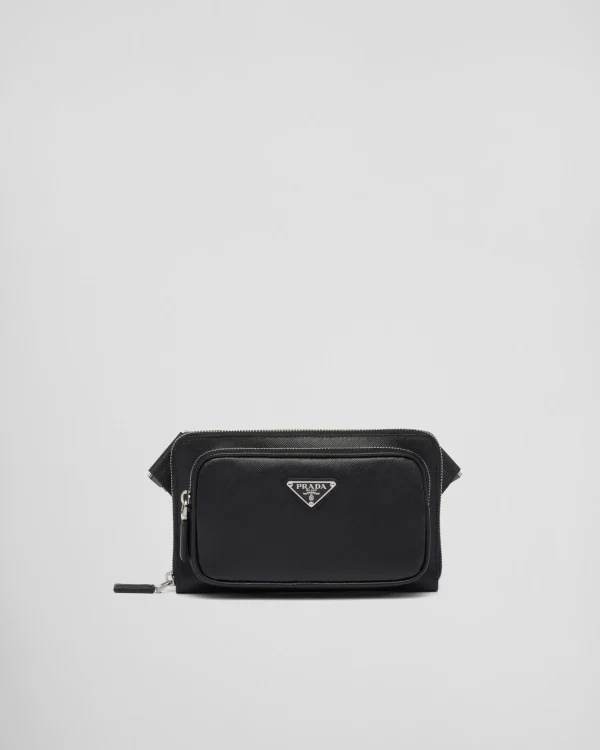 Backpacks And Belt Bags | Messenger Bags*Prada Saffiano leather belt bag Black