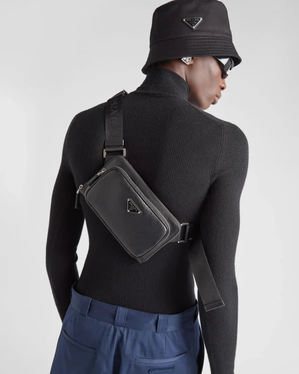 Backpacks And Belt Bags | Messenger Bags*Prada Saffiano leather belt bag Black