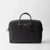 Briefcases*Prada Saffiano leather briefcase Black