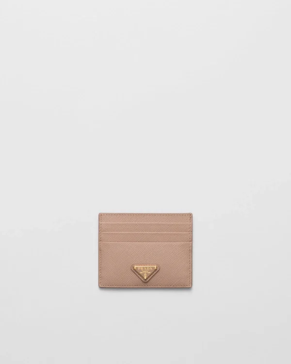 Card Holders*Prada Saffiano Leather Card Holder Powderpink