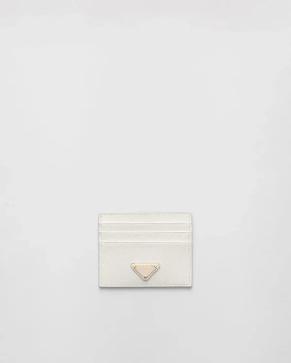 Card Holders*Prada Saffiano Leather Card Holder White