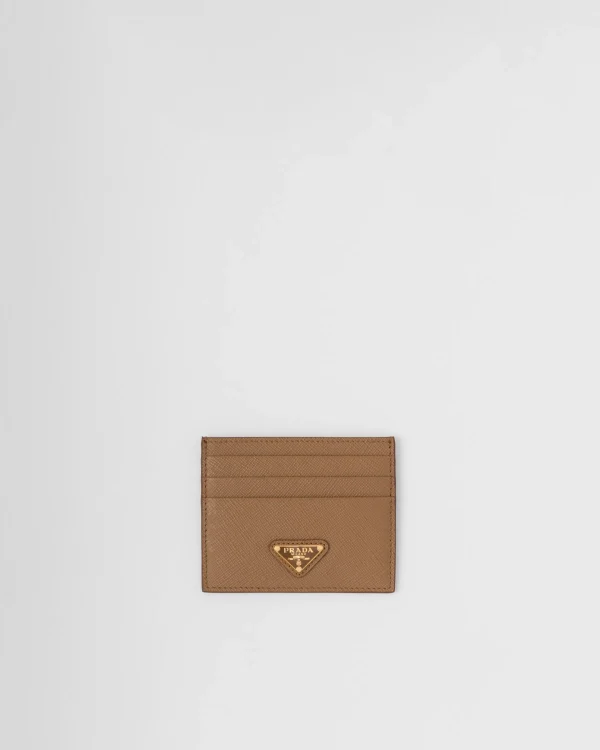 Card Holders*Prada Saffiano Leather Card Holder Caramel