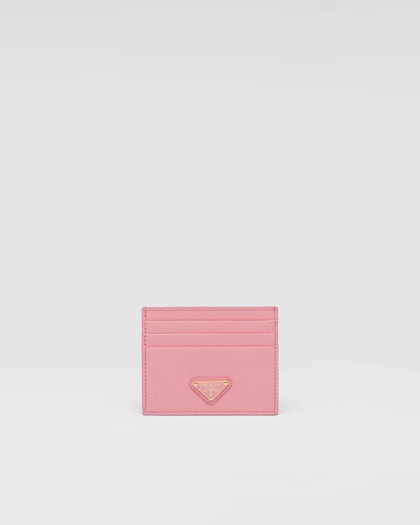 Card Holders*Prada Saffiano Leather Card Holder Petalpink