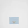 Card Holders*Prada Saffiano Leather Card Holder Lightblue