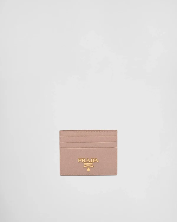 Card Holders*Prada Saffiano Leather Card Holder Powderpink