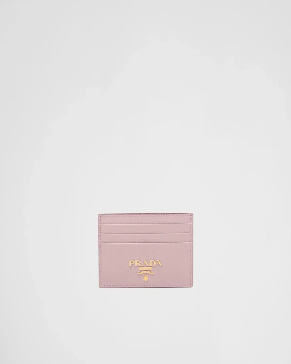 Card Holders*Prada Saffiano Leather Card Holder Alabasterpink