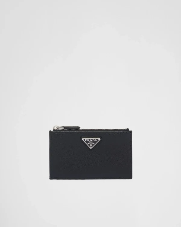 Card Holders*Prada Saffiano leather card holder Black