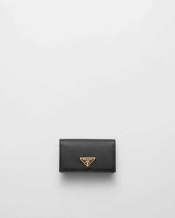 Card Holders*Prada Saffiano leather card holder Black