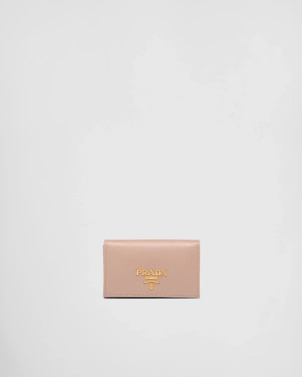 Card Holders*Prada Saffiano Leather Card Holder Powderpink