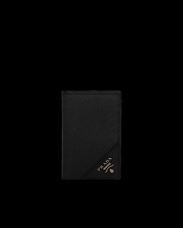 Card Holders*Prada Saffiano Leather Card Holder Black