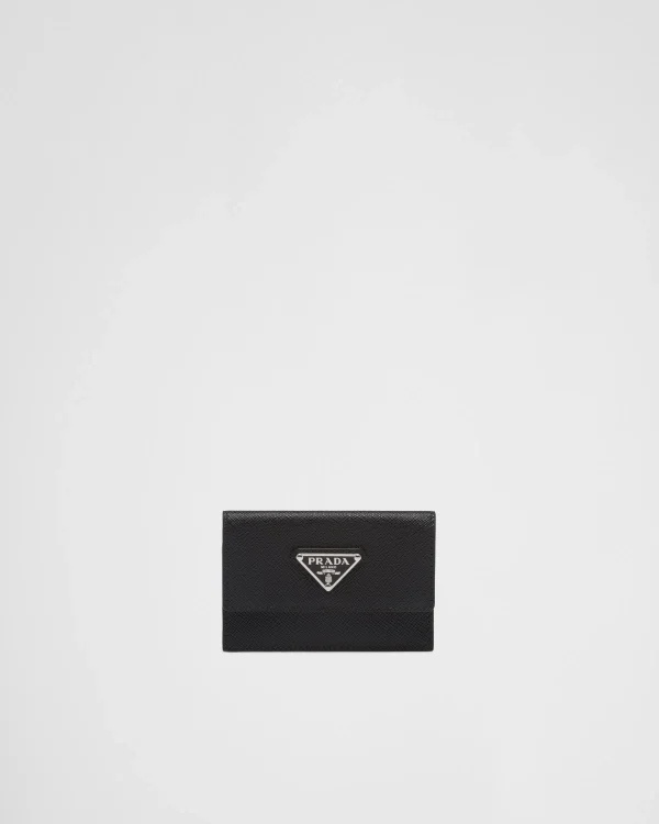 Card Holders*Prada Saffiano leather card holder Black