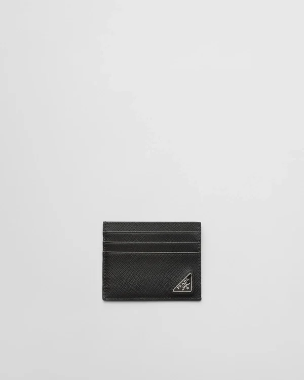 Card Holders*Prada Saffiano leather card holder Black