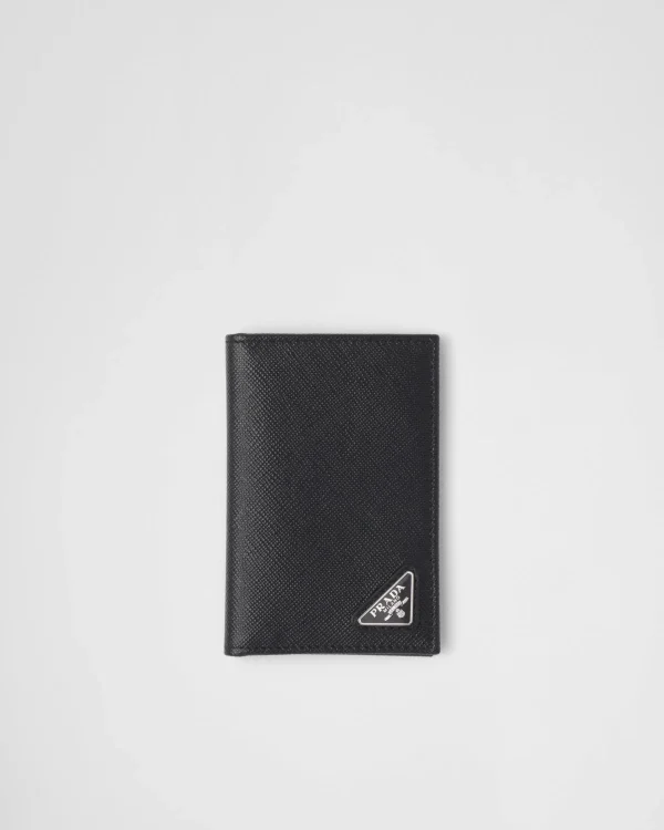 Card Holders*Prada Saffiano Leather Card Holder Black