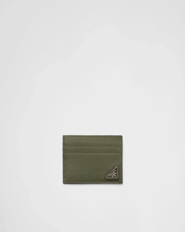 Card Holders*Prada Saffiano leather card holder Lodengreen