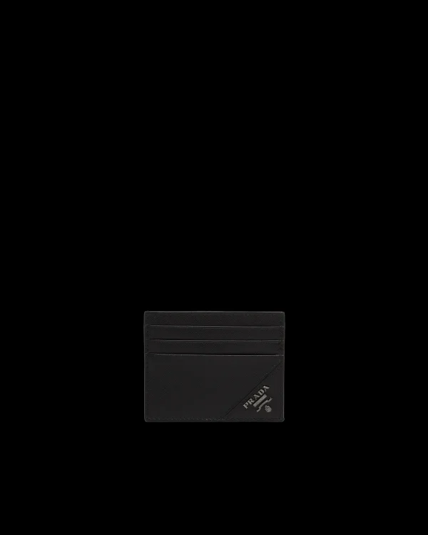 Card Holders*Prada Saffiano Leather Card Holder Black